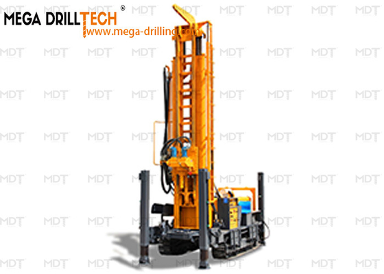 Draagbare waterput Hydraulische crawler boormachine met hulpradiator