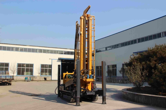 Draagbare waterput Hydraulische crawler boormachine met hulpradiator