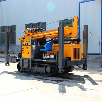 Draagbare waterput Hydraulische crawler boormachine met hulpradiator