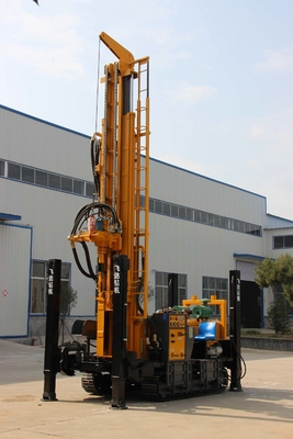 Draagbare waterput Hydraulische crawler boormachine met hulpradiator
