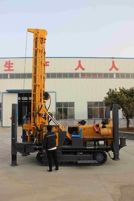 Draagbare waterput Hydraulische crawler boormachine met hulpradiator