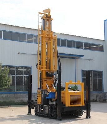 Draagbare waterput Hydraulische crawler boormachine met hulpradiator