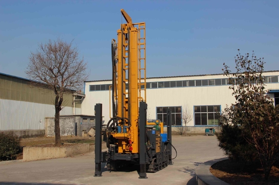 Draagbare waterput Hydraulische crawler boormachine met hulpradiator