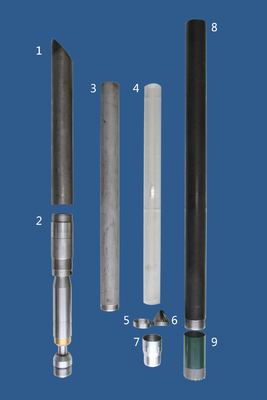 92mm Diameter van het de Kernvat van 3,5 Duimdenison Concreet de Kernvat