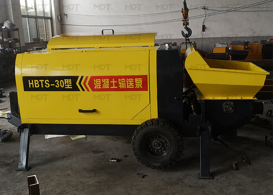 Mdt-30 zette de Kleine Shotcrete Machineaanhangwagen Concrete Pomp op
