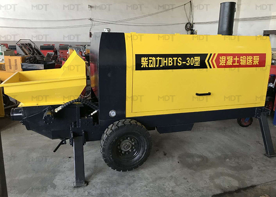 Mdt-30 zette de Kleine Shotcrete Machineaanhangwagen Concrete Pomp op