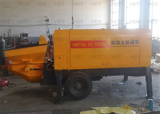 MDT-50 55KW draagbare betonmixermachine kleine maat gele kleur