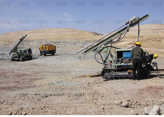 30m Diepte Hydraulische Crawler Drilling Rig DTH Boormachine